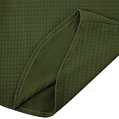 halpa Vohvelineule T-paita-Miesten Vohveli tee T-paita Quarter vetoketjullinen T-paita Pitkähihainen Stand-kaula-aukko Syksy Talvi 봄 &amp; Syksy Yhtenäinen väri Neuleet Päivittäin Vapaa-aika Sulkea jnk vetoketju ulko