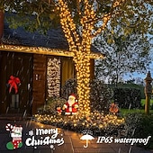 cheap LED String Lights-Christmas Solar / USB Powered Remote Controlled Tree Light 100m1000LEDs 8 Modes Lighting Outdoor Waterproof Garden Fairy String Lights for New Year&#039;s Wedding Patio Garden Camping Holiday Party Decor