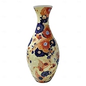 billige Vaser og kurv-3D-puslespillvase, 160-delers buet plastblomstervase lekkasjesikker premium plast kunstneriske mønstre for ekte blomster hjemmekontor gave til innflytningsfest, ideell for blomsteroppsats