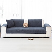 economico Copridivano-Fodera per cuscino del divano in peluche color crema, nuovo cuscino per divano antiscivolo spesso del 2025, morbida fodera protettiva per divano