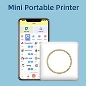 cheap Scanners &amp; Printers-2025 NEW Sticker Printer C20 Fun Print Pod Mini Bluetooth Portable Sticker Maker with Rolls Paper Print Pods Mini Printer