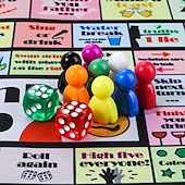 voordelige Geschenken-drinkbordspellen voor volwassenen, rubberen mat drinkbordspel, grappige interactieve drinkspellen voor feestjes, spelletjesavonden, verjaardagen, familiespel of andere gelegenheden