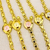 abordables Montres à quartz-Cadeau de Fête des Mères en Forme de Cœur pour Montres de Femmes Montres Décontractées à la Mode Cadeau Exquis de Fête des Mères pour Montre Décorative pour Femmes