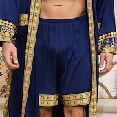  Homme Loungewear Shorts de pyjama Impressions Graphiques Mode Classique Occasionnel Maison Quotidien Lit Polyester Confort Doux Respirant Shorts Taille Élastique Été Noir Blanche