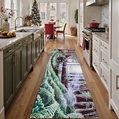cheap Runner Rugs-Forest Path Runner Rug For Hallway Kitchen Soft Non-Slip Machine Washable  Faux Cashmere Nature Landscape Carpet Woodland Sunlight Design Entryway Runner, Fallen Redwood by Dakota Daetwiler
