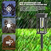 cheap Ground Lights-Solar Pathway Lights Waterproof, Solar Outdoor Lights,Auto-on/Off Pathway Light Solar Powered for Garden Lawn Patio Decoration