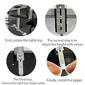 ieftine arte, meșteșuguri și cusut-Instrument rapid de fixare a fermoarului, clemă cu două capuri pentru înfilare ușoară a fermoarului