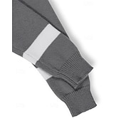 tanie sweter męski sweter-Męskie Sweter sweter Sweter z dzianiny Prążkowany Robić na drutach Zwykłe topy Dzianiny Kolorowy blok Półgolf Moda Podstawowy Urlop Dzienne zużycie Odzież Jesień Zima Biały Czerwony S M L