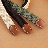 Недорогие Ремень-Жен. Пояс Полиэстер Черный Белый Красный Верблюжий Бежевый Пояс на талию Для улицы выходные Чистый цвет