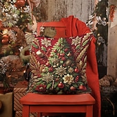 1 st Sammet Örngott, Mönster Enkel Ledigt Fyrkantig Traditionell Klassisk billiga Julbäddset-1 st Sammet Örngott, Mönster Enkel Ledigt Fyrkantig Traditionell Klassisk