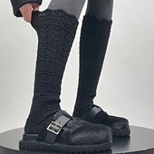 abordables Chaussettes-Femmes Bas Extérieur Bloc de Couleur Polyester Vacances Occasionnel Élastique Chaud 1 Paire