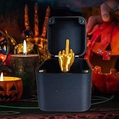 halpa Lahjat-joulu mielenkiintoinen keppolahja keskisormi rasiassa joulurasia hauska luova lahja toimiston työpöydän sisustus kodinsisustus hauska keskisormi keppo stressinlievityslahja