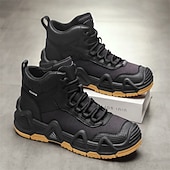 baratos Botas de caminhada-calçados esportivos masculinos bege de cano alto - botas táticas de caminhada duráveis para aventuras ao ar livre