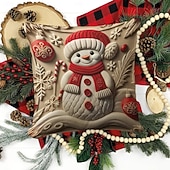 1 st Sammet Örngott, Mönster Enkel Ledigt Fyrkantig Traditionell Klassisk billiga Julbäddset-1 st Sammet Örngott, Mönster Enkel Ledigt Fyrkantig Traditionell Klassisk