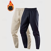 Χαμηλού Κόστους Αθλητικά παντελόνια-Ανδρικά Αθλητικές Φόρμες Τζόγκερ Παντελόνι Fleece Παντελόνια Pantaloni de Alergat Κορδόνι Ελαστική μέση Πολυσυσκευασία Σκέτο Ύγρανση Αναπνέει Πλήρες μήκος Υπαίθρια Αθλήματα Causal Καθημερινά