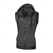 abordables sudaderas basicas hombre-Hombre Sudadera Sudadera con capucha y cremallera completa Negro Vino Rojo Azul Marino Morado Con Capucha Bloque de color Correa Bolsillo Deporte Diario Festivos Poliéster Ropa de calle Básico Casual