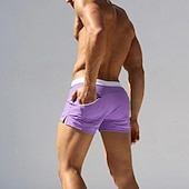 economico Abbigliamento da Surf per Uomini-Per uomo Perizoma da bagno Biancheria intima Slip mare Tinta unita Coulisse Elastico Traspirante Pantaloni Surf Bikini Immersione Estate