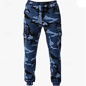 economico Pantaloni da Corsa &amp; Collant-Per uomo Pantaloni della tuta con risvolto Pantaloni Cargo pantaloni sportivi Coulisse con tasche Vita Alta Pantaloni Palestra Athleisure Allenamento Primavera Autunno Elastico Palestra Allenamento
