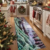 cheap Runner Rugs-Forest Path Runner Rug For Hallway Kitchen Soft Non-Slip Machine Washable  Faux Cashmere Nature Landscape Carpet Woodland Sunlight Design Entryway Runner, Fallen Redwood by Dakota Daetwiler