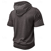 cheap Basic Hoodies-Men's Hoodie Full Zip Hoodie Black Pink Wine Purple Fuchsia Hooded Plain Drawstring Pocket Sports &amp; Outdoor Daily Holiday Polyester Streetwear Basic Casual Summer Spring Clothing Apparel Hoodies