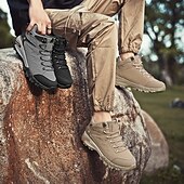 Men's Beige Waterproof Trail Boots – Durable and Comfortable, Perfect for Hiking, Trail Running and All-Day Outdoor Wear cheap Hiking Boots-Men's Beige Waterproof Trail Boots – Durable and Comfortable, Perfect for Hiking, Trail Running and All-Day Outdoor Wear