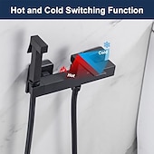 Недорогие Смесители для ванны-Биде кран черный Самоочищение Современный