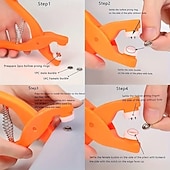 olcso művészet, kézművesség és varrás-50/100/150/200 darabos gyorsgomb készlet kézi szorító - stabil rozsdamentes acél készlet ruhákhoz, sapkákhoz és táskákhoz - tartalmazza a szerelési szerszámokat kézi szerszámok gyorsgomb készlet