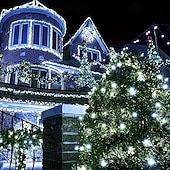 cheap LED String Lights-Christmas Solar / USB Powered Remote Controlled Tree Light 100m1000LEDs 8 Modes Lighting Outdoor Waterproof Garden Fairy String Lights for New Year&#039;s Wedding Patio Garden Camping Holiday Party Decor