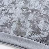 ieftine Hanorac din lână-Bărbați Hanorac cu Glugă Hanorac cu glugă Hanorac din lână Hanorac cu glugă camouflage Negru Alb Verde Militar Kaki Gri Capișon Simplu Culoare Camuflaj Peteci Bloc de Culoare Sporturi &amp; Exterior