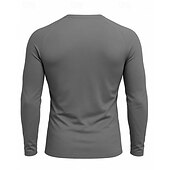 olcso Futó pólók és ujjatlan felsők-Karácsony Férfi Majica za trčanje Torna póló Fitness póló 3D nyomtatás Hosszú ujj Felsők Utca Hétköznapi Ősz Grafika Upijanje znoja Légáteresztő Sportos sportruházat Sportruházat Szürke