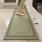 olcso Futó szőnyegek-Futó szőnyeg konyhához folyosóhoz puha csúszásmentes gépben mosható nedvességet felszívó diatomiszisz iszapszőnyeg Wabi Sabi stílusú olajálló gyorsan száradó tartós otthoni dekoráció lábpad