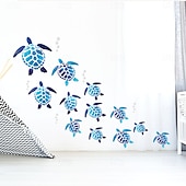 baratos Adesivos de Parede-Adesivo de parede de bolha de tartaruga, design subaquático de tartaruga marinha e bolhas, decalque de parede removível, decoração criativa para sala de estar, sofá, fundo, arte decorativa para quarto