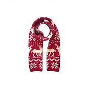 رخيصةأون إكسسوارات ملابس عيد الميلاد للأطفال-مجموعة قبعة ووشاح عيد الميلاد للأطفال، محبوكة ناعمة مع أنماط الرنة والأشجار، إكسسوارات شتوية دافئة للأولاد والبنات، مثالية للاحتفالات بالعطلات وعيد الميلاد