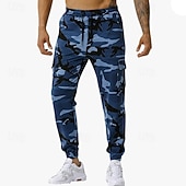 economico Pantaloni da Corsa &amp; Collant-Per uomo Pantaloni della tuta con risvolto Pantaloni Cargo pantaloni sportivi Coulisse con tasche Vita Alta Pantaloni Palestra Athleisure Allenamento Primavera Autunno Elastico Palestra Allenamento