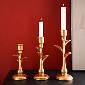 abordables Sculptures-1pc européen rétro résine cocotier en forme de décoration de la maison chandelier décoration de bureau à domicile et embellissement chandelier ornement adapté à la décoration de bureau dans les