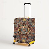 baratos Desgaste em casa e chinelos em casa-Capa protetora elástica para mala de viagem com estampa artística.