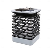 economico Luci decorative-Lanterna solare a LED impermeabile, luce danzante, luci di candela, lampada a fiamma tremolante, lanterne a ombrello, luce notturna, sensore automatico per giardino, patio, cortile