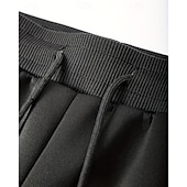 voordelige Joggingbroek-Voor heren Joggingbroeken Fleece broek Jogger Broek Winter broek Trekkoord Zak Elastische taille Effen Comfort Warm Buitensporten Dagelijks Modieus Casual Zwart Blauw Micro-elastisch