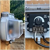 Недорогие Выключатели-Диммер для светодиодной ленты DC12V-24V 30A ШИМ-контроллер для регулятора яркости, регулировка яркости, включение/выключение с алюминиевым корпусом (алюминиевый диммер)