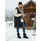 preiswerte Damenstiefel-wasserdichte Schneestiefel für Damen mit Kunstfellfutter – Winterstiefel zum Schnüren mit Reißverschluss und verstellbaren Schnürsenkeln, in mehreren Farben erhältlich
