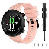 levne Pásky na hodinky Garmin-Pásek hodinek pro Garmin Forerunner 45/45s Silikon Výměna, nahrazení Popruh Nastavitelný Sportovní značka Moderní spona Náramek