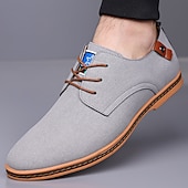 abordables Occasionnel-Homme Basket Chaussures de confort Marche Occasionnel Quotidien Soirée &amp; Fête Daim Chaud À lacets Brun foncé Noir Jaune Été Printemps