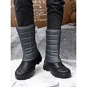 abordables Botas de invierno y nieve-Botas de nieve impermeables marrones para hombre: aislantes y duraderas, perfectas para deportes de invierno, raquetas de nieve y aventuras al aire libre.