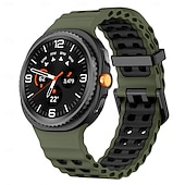 baratos Pulseiras de relógio Samsung-Pulseiras de Relógio para Samsung Galaxy Relógio 8 40/44mm Relógio 8 Classic 46mm Silicone Substituição Alça Impermeável Ajustável Mulheres Homens Pulseira Esportiva Fecho Moderno Banda do Oceano