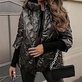 Damskie Dół kurtka puchowa Pikowana kurtka Zatrzymujący ciepło Wygodny Zamek Kieszeń Moda Codzienny Równina Ulica Dzienne zużycie Wyjściowe Zamek błyskawiczny Regularny Kaptur Regularny Długi rękaw tanie Puchowe kurtki pikowane-Damskie Dół kurtka puchowa Pikowana kurtka Zatrzymujący ciepło Wygodny Zamek Kieszeń Moda Codzienny Równina Ulica Dzienne zużycie Wyjściowe Zamek błyskawiczny Regularny Kaptur Regularny Długi rękaw