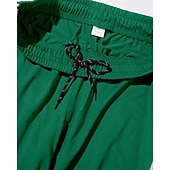 abordables Pierna Recta-Hombre Pantalones de Deporte Pantalones Pantalones deportivos de pierna recta Correa Bolsillo Cintura elástica Bloque de color A Rayas Comodidad Diario Deporte Moda Casual Vino Verde Ejército