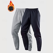 Χαμηλού Κόστους Αθλητικά παντελόνια-Ανδρικά Αθλητικές Φόρμες Τζόγκερ Παντελόνι Fleece Παντελόνια Pantaloni de Alergat Κορδόνι Ελαστική μέση Πολυσυσκευασία Σκέτο Ύγρανση Αναπνέει Πλήρες μήκος Υπαίθρια Αθλήματα Causal Καθημερινά