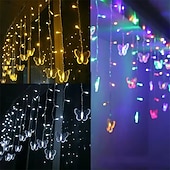 levne Party-1 ks 3,5 m světelná řetězová svítidla motýl sněhová vločka LED pohádková svítidla na zavěšení LIGHT festivalové svítidlo svatební lampy AC 110V/220V EU/US/UK/AU zásuvka