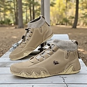 preiswerte Stiefeletten-Lässige Herren-Sneakers mit gestricktem Sockenkragen und rutschfester Sohle, bequeme Outdoor-Wanderschuhe für den täglichen Stadtgebrauch