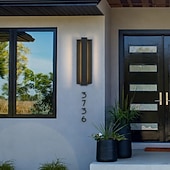 economico applique da esterno-applique da parete moderna a LED per esterni nera